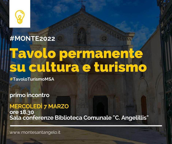 Monte2022: mercoledì 7 marzo il primo incontro del “Tavolo permanente su cultura e turismo 