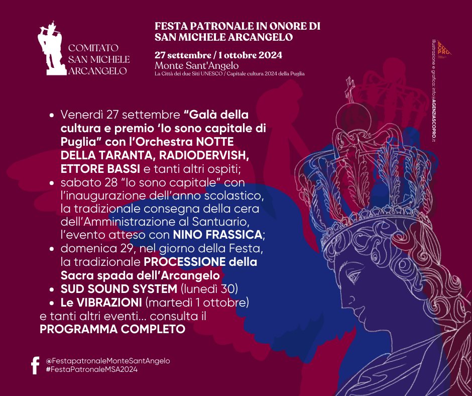 FESTA PATRONALE, IL PROGRAMMA COMPLETO