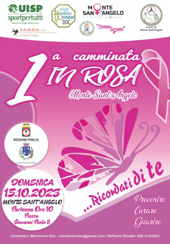 Domenica 15 ottobre tappa a monte sant’angelo della “capitanata in rosa”, assessore basta: “importante evento dedicato alla prevenzione, riparte città per le donne”