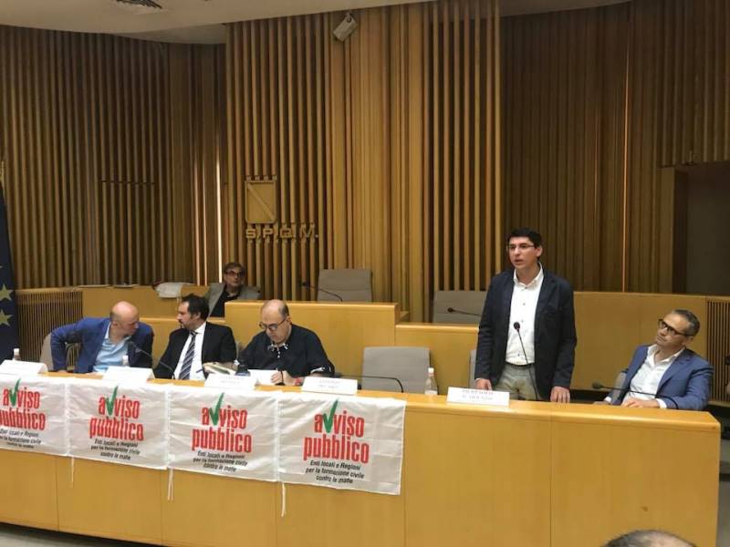 Il sindaco d’Arienzo a Molfetta con Avviso Pubblico